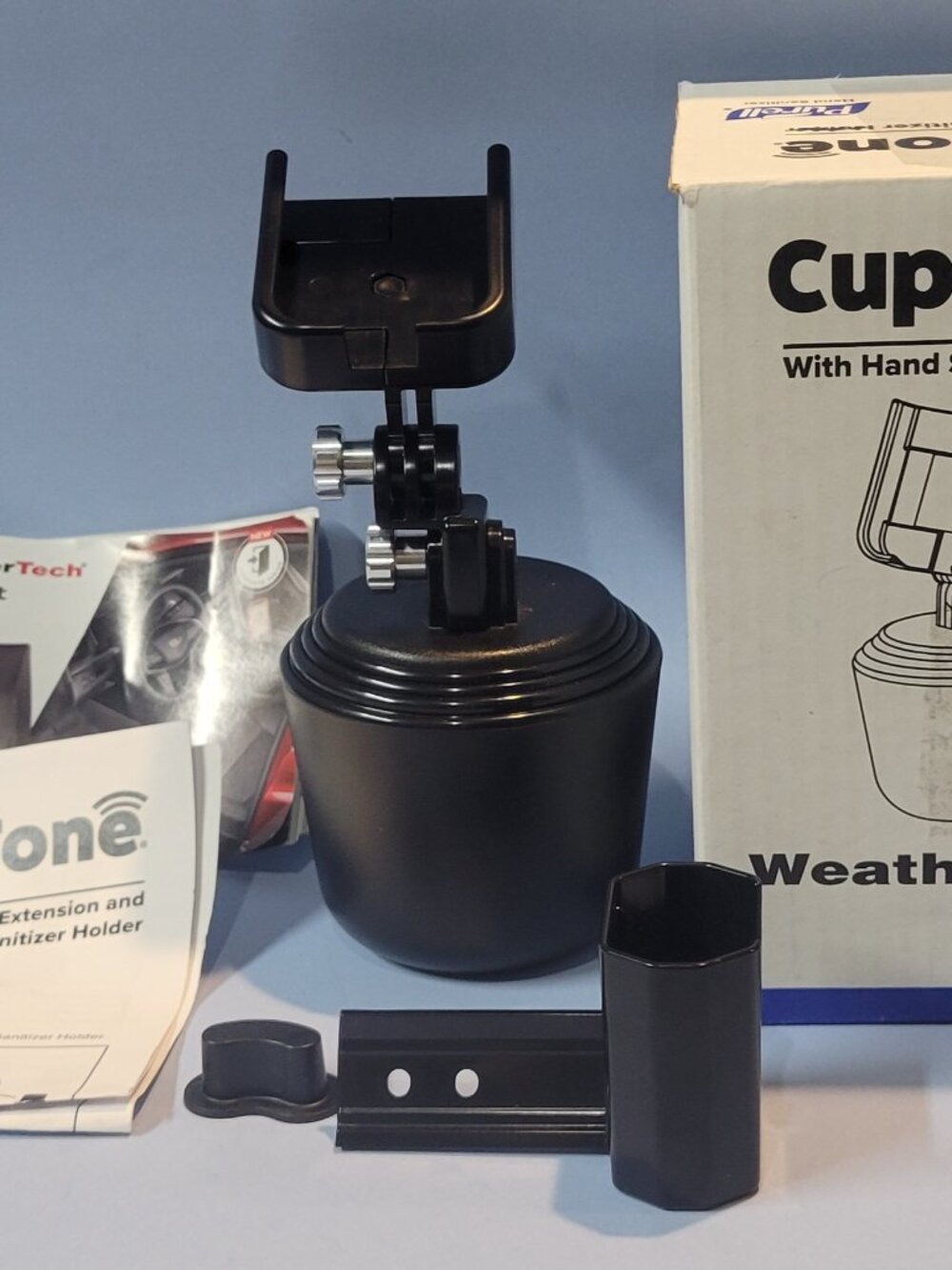 WeatherTech CupFone Car Cell Phone Holder with Hand Sanitizer Holder